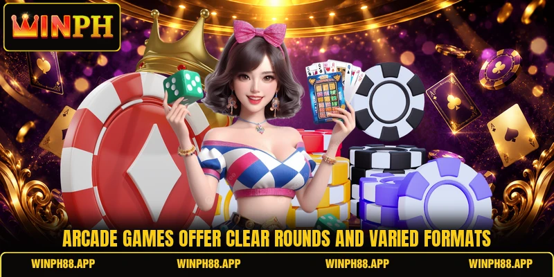 Arcade games offer clear rounds and varied formats