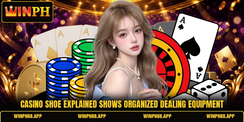 Casino shoe explained shows organized dealing equipment