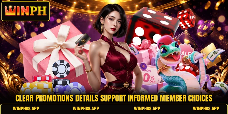 Clear promotions details support informed member choices Clear promotions details support informed member choices