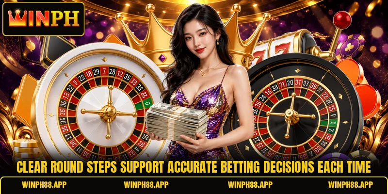 Clear round steps support accurate betting decisions each time