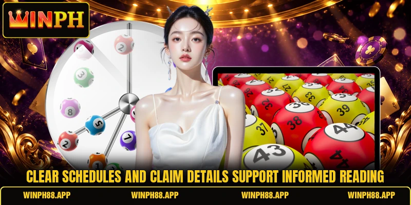 Clear schedules and claim details support informed reading
