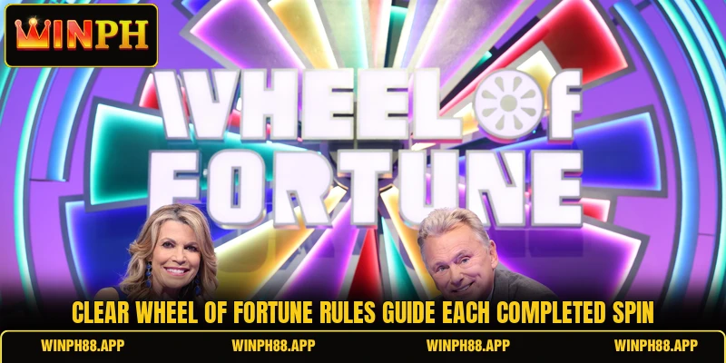 Clear Wheel of Fortune rules guide each completed spin