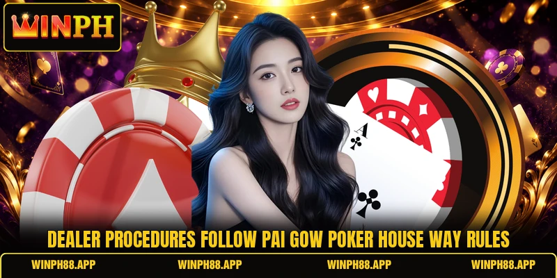Dealer procedures follow pai gow poker house way rules