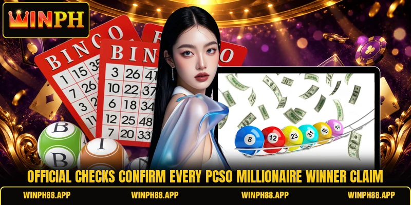 Official checks confirm every pcso millionaire winner claim