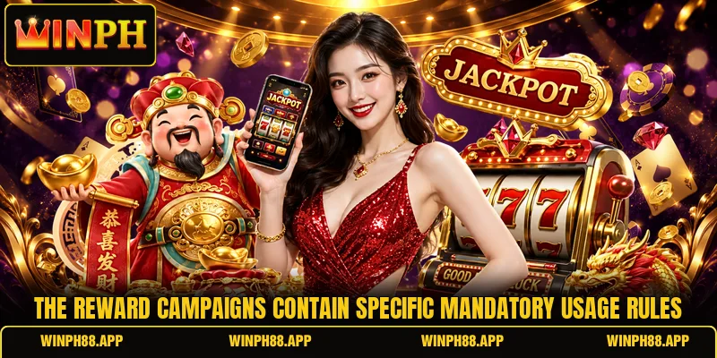 The reward campaigns contain specific mandatory usage rules