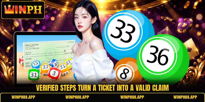 Verified steps turn a ticket into a valid claim